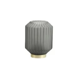 Lampe De Table Nomade à Poser Partout Coloris Foncé En Verre Ciselé