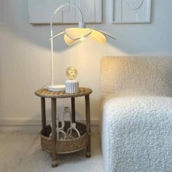 Lampe à Poser Fleur Sable H58cm -Décor Soldes lampe a poser fleur sable h58cm 2