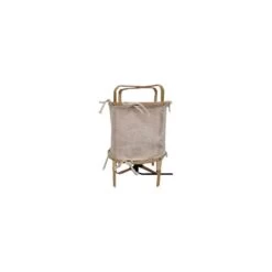 Lampe à Poser Goa Bambou Et Tissu Lin écru 9 Lampe à Poser Goa Bambou Et Tissu Lin écru -Décor Soldes lampe a poser goa bambou et tissu lin ecru 3
