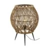 Lampe à Poser Naturelle En Bambou Et Métal Roma -Décor Soldes lampe a poser naturelle en bambou et metal roma