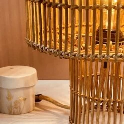 Lampe à Poser Naturelle En Rotin Marron 11 Lampe à Poser Naturelle En Rotin Marron -Décor Soldes lampe a poser naturelle rotin 1