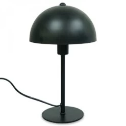 Lampe à Poser Noire Axel Métal E14 Avec Dôme - H.30 Cm Taille M