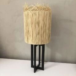 Lampe à Poser XL Avec Abat-jour En Raphia Fait Main - Hauteur 65 Cm 9 Lampe à Poser XL Avec Abat-jour En Raphia Fait Main - Hauteur 65 Cm -Décor Soldes lampe a poser xl raphia fait main 3