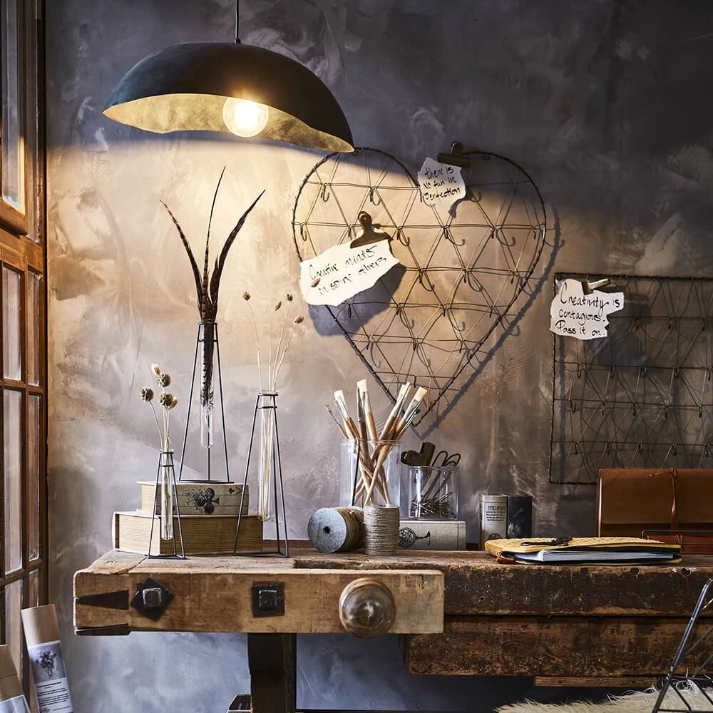 Lampe Suspendue Taille M En Alu Patiné Vert Antique 4 Lampe Suspendue Taille M En Alu Patiné Vert Antique – Image 2