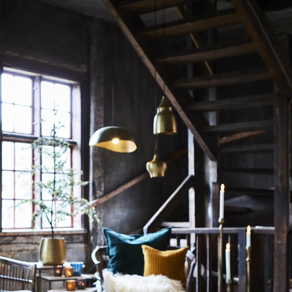 Lampe Suspendue Taille M En Alu Patiné Vert Antique 5 Lampe Suspendue Taille M En Alu Patiné Vert Antique – Image 3