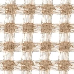 Lanterne Thaïlandaise L En Métal Coloris Laiton Rustique Et Tissu Beige Ajouré -Décor Soldes lanterne bambou naturel tissu lin beige ajoure 3