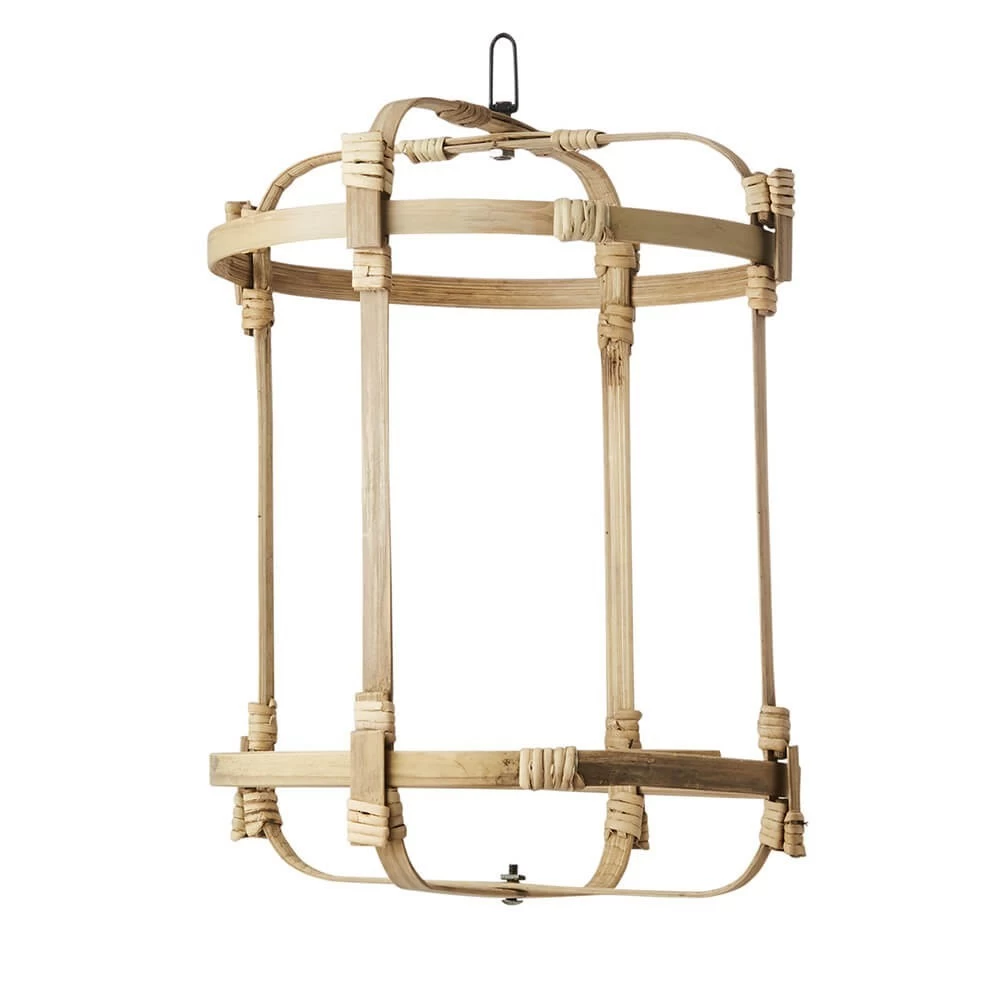 Lanterne Thaïlandaise Suspendue Bambou Et Tissu Lin Bleu Clair - 2 Tailles 6 Lanterne Thaïlandaise Suspendue Bambou Et Tissu Lin Bleu Clair - 2 Tailles – Image 4