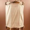 Lanterne Thaïlandaise Métal Et Tissu Beige Uni L