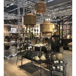 Lanterne XL à Poser Ou Suspendre En Rotin Et Jute H. 40 Cm -Décor Soldes lanterne xl poser ou suspendre rotin et jute 3