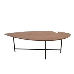 Leaf Table Basse Noyer L120 -Décor Soldes leaf table basse noyer l120 3