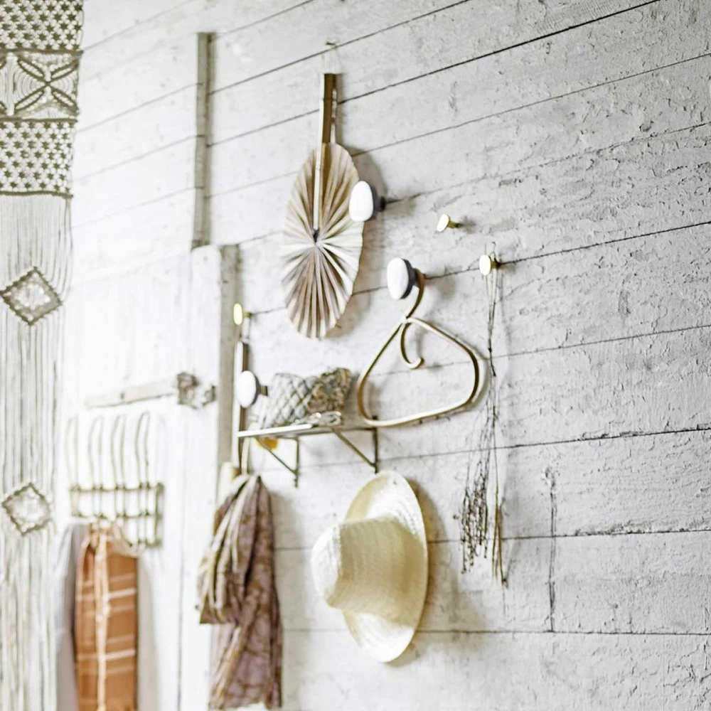 Lot De 3 Patères Forme Organique En Alu Finition Laiton - Bloomingville 5 Lot De 3 Patères Forme Organique En Alu Finition Laiton - Bloomingville – Image 4