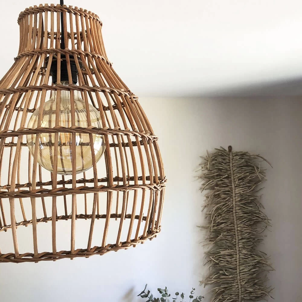 Abat Jour Pour Luminaire Naturel Sofia En Rotin Naturel Forme Nasse Marron 6 Abat Jour Pour Luminaire Naturel Sofia En Rotin Naturel Forme Nasse Marron – Image 4