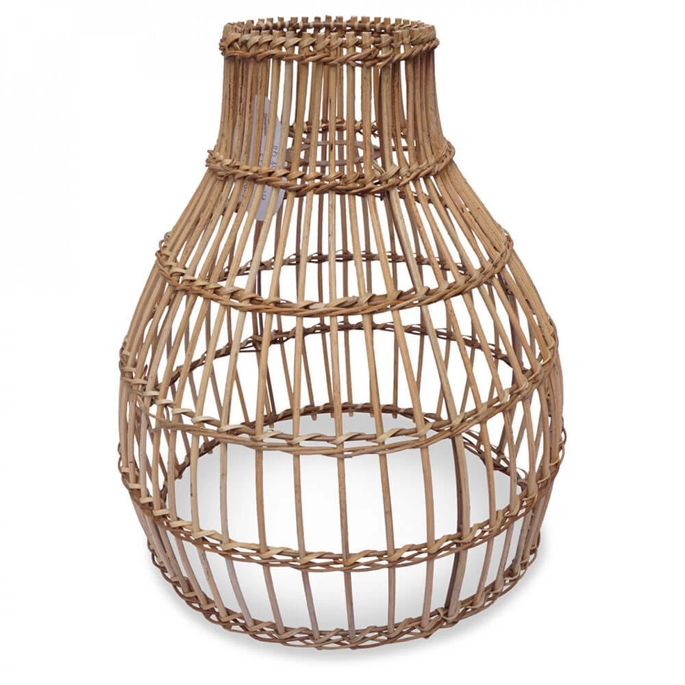 Abat Jour Pour Luminaire Naturel Sofia En Rotin Naturel Forme Nasse Marron 7 Abat Jour Pour Luminaire Naturel Sofia En Rotin Naturel Forme Nasse Marron – Image 5