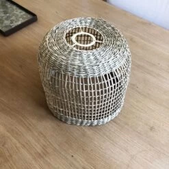 Abat Jour Pour Lampe Bohème Et Naturel Solène En Fibres Végétales Tressées -Décor Soldes luminaire naturel solene en fibres vegetales 2 tailles 5