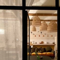 Abat Jour Pour Lampe En Rotin Naturel Laura Version XXL 10 Abat Jour Pour Lampe En Rotin Naturel Laura Version XXL -Décor Soldes lustre en rotin naturel eugenie 60cm 3