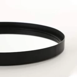 Grand Miroir XL Rond En Métal Noir Mat Diamètre 50cm -Décor Soldes miroir xl rond metal noir mat 50cm 1