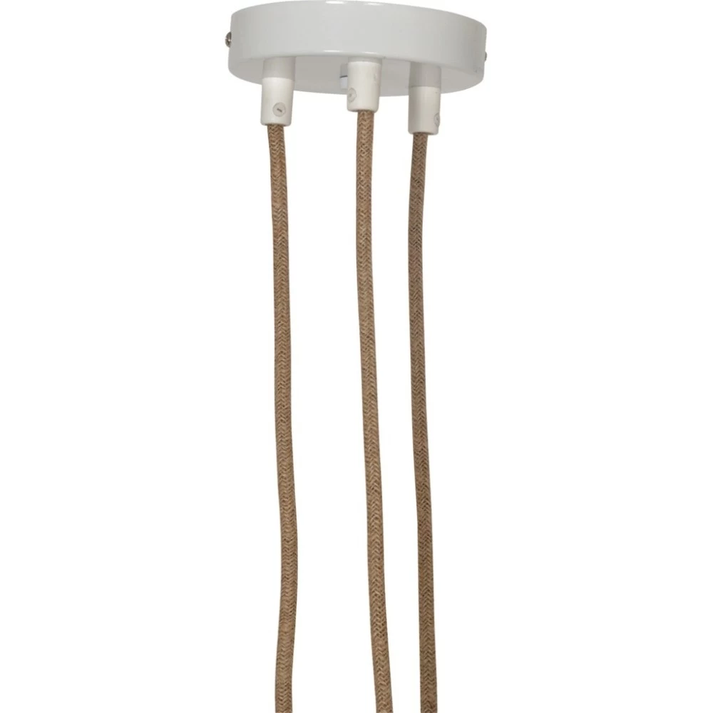 Monture 3 Cordes E27 Avec Douilles Thermoplastiques Blanches Et Fil Corde 4 Monture 3 Cordes E27 Avec Douilles Thermoplastiques Blanches Et Fil Corde – Image 2
