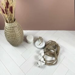 Monture 3 Cordes E27 Avec Douilles Thermoplastiques Blanches Et Fil Corde 15 Monture 3 Cordes E27 Avec Douilles Thermoplastiques Blanches Et Fil Corde -Décor Soldes monture 3 cordes e27 avec douilles blanches et fil corde 6