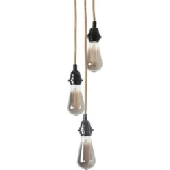 Monture 3 Cordes E27 Avec Douilles Thermoplastiques Noires Et Fil Corde 12 Monture 3 Cordes E27 Avec Douilles Thermoplastiques Noires Et Fil Corde -Décor Soldes monture 3 cordes e27 avec douilles noires et fil corde 3