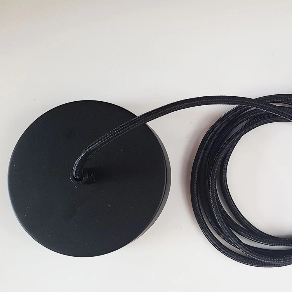 Monture Avec Douille Thermoplastique Noir Et Cordon Tissu Assorti 3 Monture Avec Douille Thermoplastique Noir Et Cordon Tissu Assorti