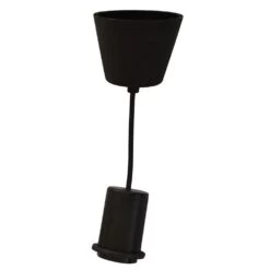 Monture PVC E27 Pour Luminaire Coloris Noir - Suspension
