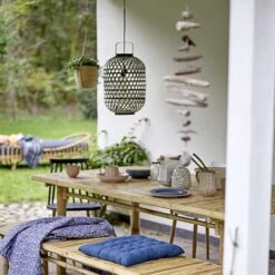 Panier Cache Pot à Suspendre Avec Corde En Herbes De Mer -Décor Soldes panier cache pot a suspendre avec corde 3