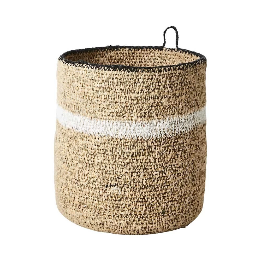 Panier Ou Cache Pot En Jonc De Mer Avec Petite Anse à Suspendre Ou Poser 3 Panier Ou Cache Pot En Jonc De Mer Avec Petite Anse à Suspendre Ou Poser