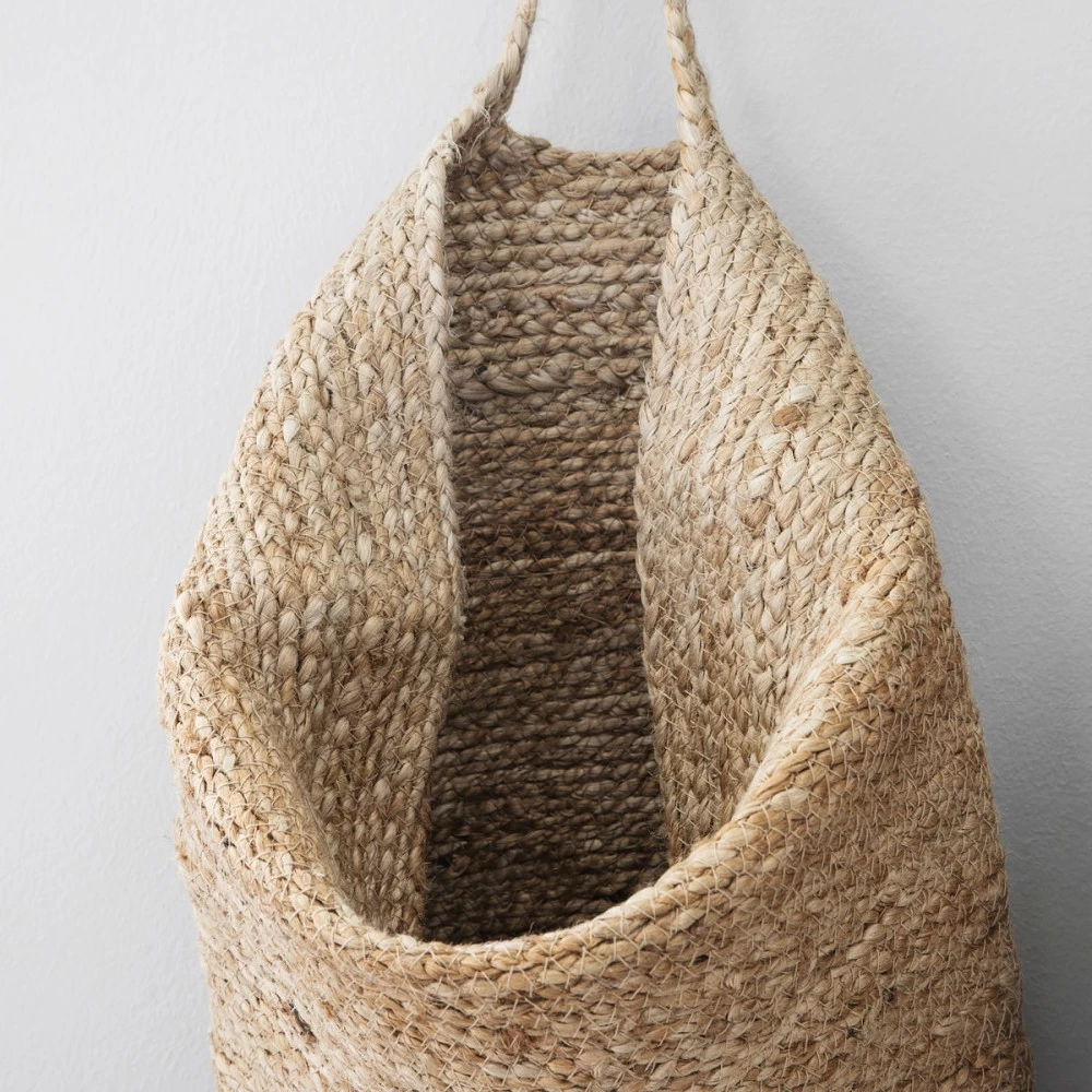 Panier De Rangement Mira Suspendu En Chanvre Naturel Avec Anse - Taille L 4 Panier De Rangement Mira Suspendu En Chanvre Naturel Avec Anse - Taille L – Image 2