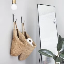 Panier De Rangement Mira Suspendu En Chanvre Naturel Avec Anse - Taille L 8 Panier De Rangement Mira Suspendu En Chanvre Naturel Avec Anse - Taille L -Décor Soldes panier rangement mira en chanvre naturel taille l 2