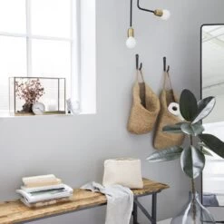 Panier De Rangement Mira Suspendu En Chanvre Naturel Avec Anse - Taille L 9 Panier De Rangement Mira Suspendu En Chanvre Naturel Avec Anse - Taille L -Décor Soldes panier rangement mira en chanvre naturel taille l 3