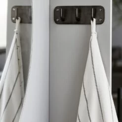 Patère - 3 Crochets En Métal Noir Finition Antique - House Doctor -Décor Soldes patere 3 crochets en metal noir house doctor 4