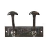 Patère - 2 Crochets En Aluminium Coloris Bronze 2 Patère - 2 Crochets En Aluminium Coloris Bronze -Décor Soldes patere en aluminium coloris bronze