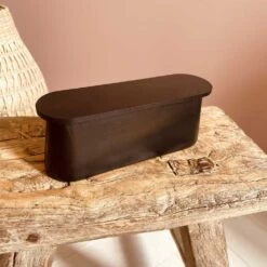 Patère En Bois Mdf Noir Pour Baladeuse - Opjet
