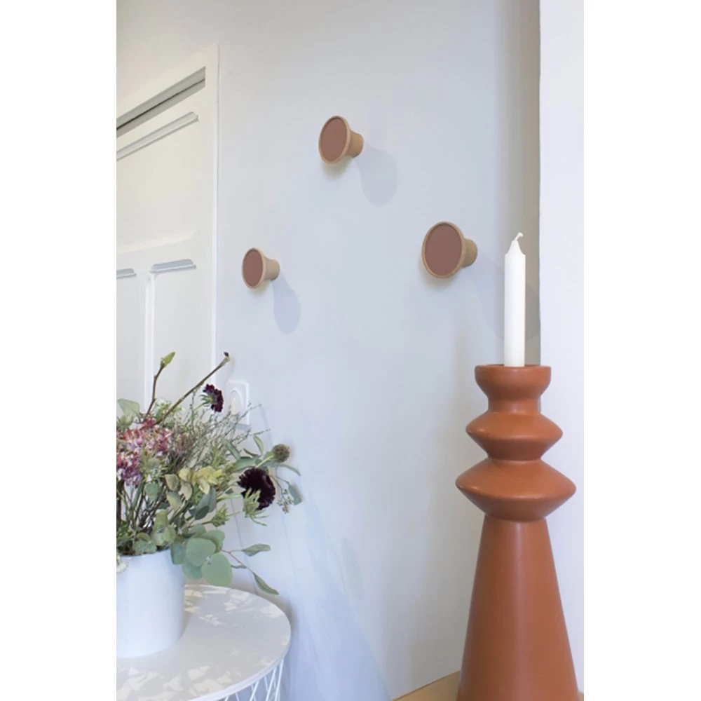 Patère Ou Crochet Porte Manteau Terracotta En Bois De Hêtre 6 Patère Ou Crochet Porte Manteau Terracotta En Bois De Hêtre – Image 4