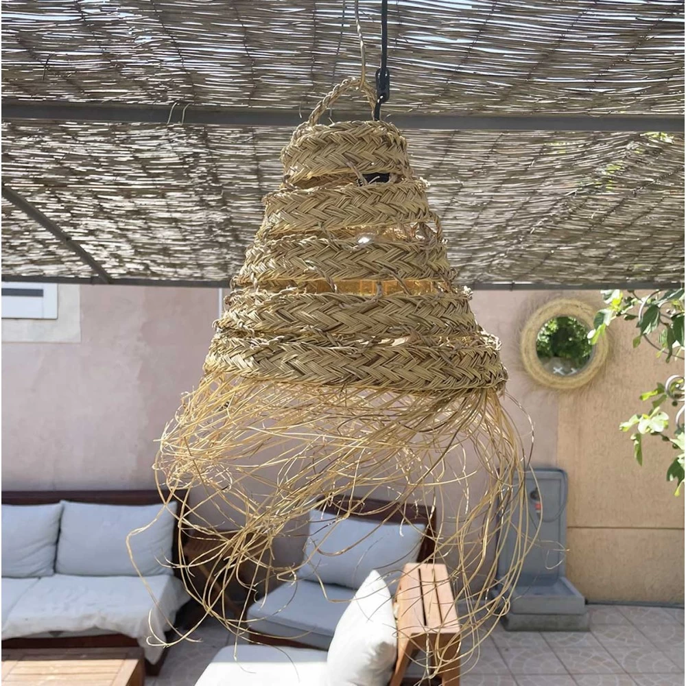 Abat Jour Pour Lampe Marocaine Doum Ajourée 4 Abat Jour Pour Lampe Marocaine Doum Ajourée – Image 2