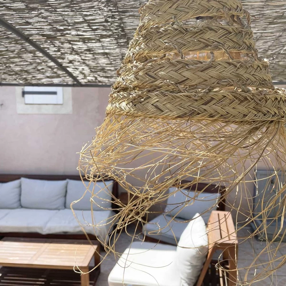 Abat Jour Pour Lampe Marocaine Doum Ajourée 5 Abat Jour Pour Lampe Marocaine Doum Ajourée – Image 3