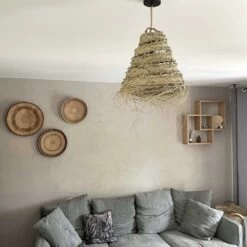 Abat Jour Pour Lampe Marocaine Doum Ajourée 15 Abat Jour Pour Lampe Marocaine Doum Ajourée -Décor Soldes petite suspension doum ajouree 5