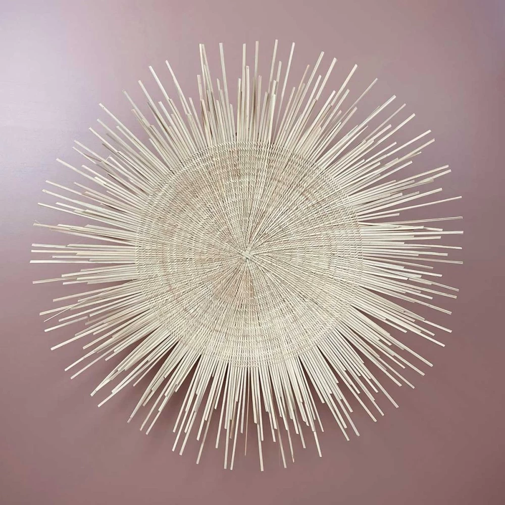 Plateau - Décoration Murale Naturelle Soleil D65cm 4 Plateau - Décoration Murale Naturelle Soleil D65cm – Image 2