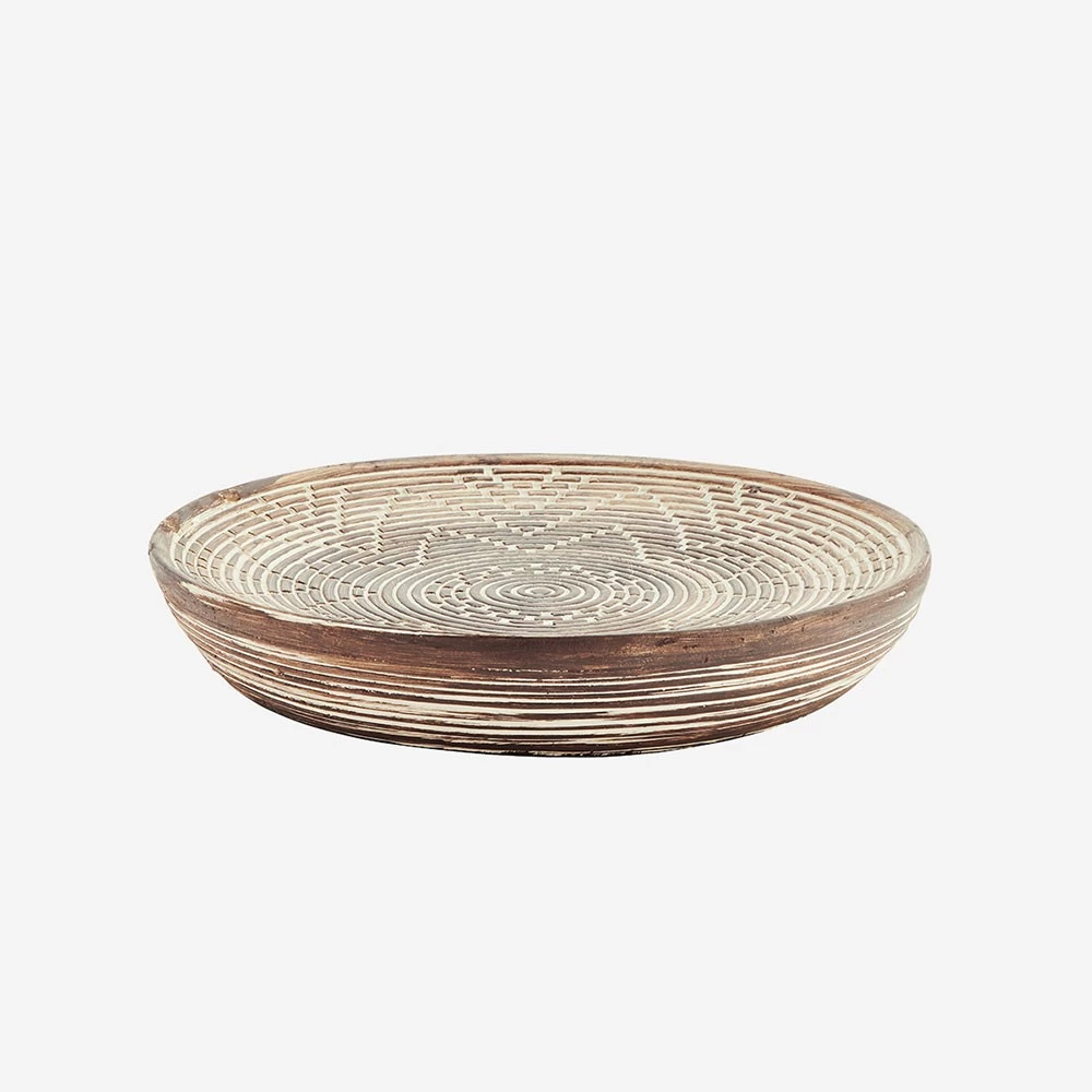 Plateau Rond Motif Ethnique En Argile Taille M Pour Déco Murale 5 Plateau Rond Motif Ethnique En Argile Taille M Pour Déco Murale – Image 3