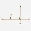Porte-manteau Ou Crochets Muraux En Métal Doré 28 Cm Pour Tout Y Suspendre -Décor Soldes porte manteau crochets muraux metal dore