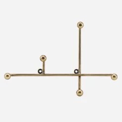 Porte-manteau Ou Crochets Muraux En Métal Doré 28 Cm Pour Tout Y Suspendre