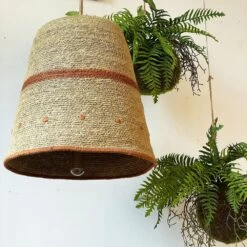 Abat Jour Pour Luminaire En Herbier à Pois Terracotta - Opjet Paris -Décor Soldes suspension abat jour en herbier a pois terracotta opjet paris 3