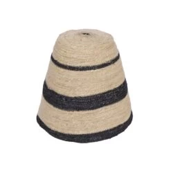 Abat Jour Pour Suspension En Herbier à Rayures Noires - Opjet Paris