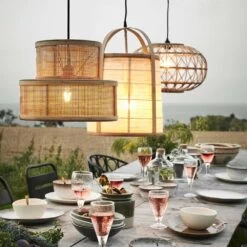 Suspension Arrondie En Rotin Tressé Madam Stoltz -Décor Soldes suspension arrondi en rotin tresse madam stoltz 1