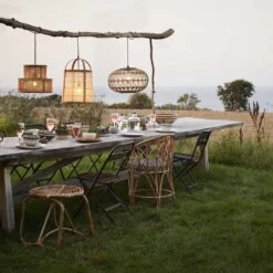 Suspension Arrondie En Rotin Tressé Madam Stoltz -Décor Soldes suspension arrondi en rotin tresse madam stoltz 3