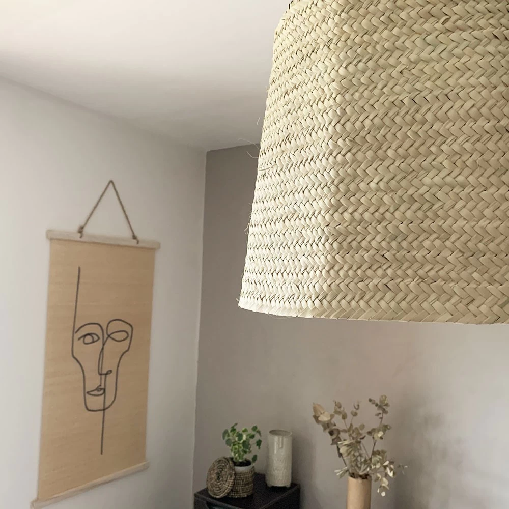 Abat Jour Pour Luminaire Marocain Bohème En Paille De Palmier 4 Abat Jour Pour Luminaire Marocain Bohème En Paille De Palmier – Image 2