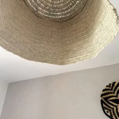 Abat Jour Pour Luminaire Marocain Bohème En Paille De Palmier 8 Abat Jour Pour Luminaire Marocain Bohème En Paille De Palmier -Décor Soldes suspension boheme en paille de palmier 2