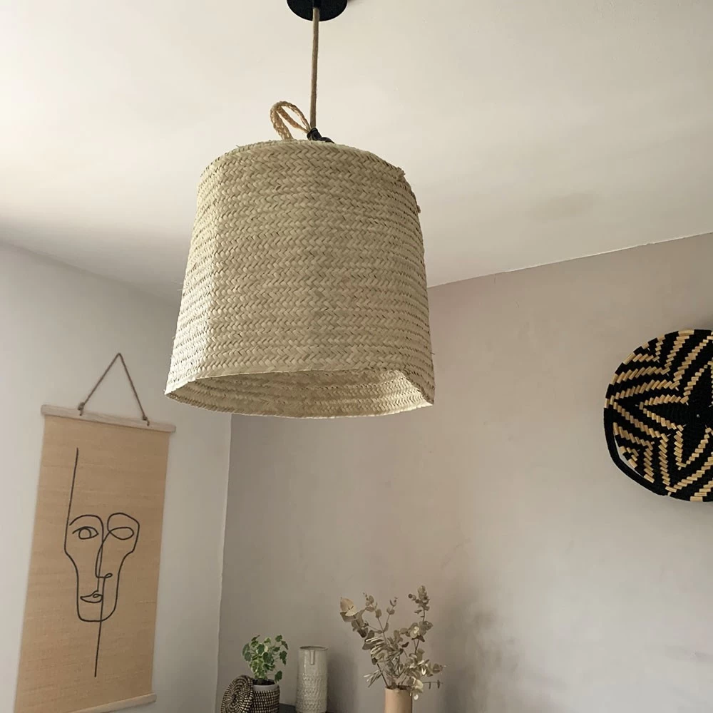 Abat Jour Pour Luminaire Marocain Bohème En Paille De Palmier 3 Abat Jour Pour Luminaire Marocain Bohème En Paille De Palmier