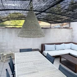 Abat Jour Pour Lustre Conique En Fibres De Palmier "Doum" Du Maroc Tressée 9 Abat Jour Pour Lustre Conique En Fibres De Palmier "Doum" Du Maroc Tressée -Décor Soldes suspension conique en fibres alfa doum du maroc tressee 2