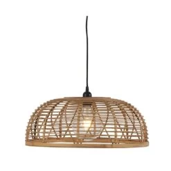 Suspension Coupole En Bambou Grisé Jenas D50cm Tout équipée -Décor Soldes suspension coupole en bambou grise jenas d50cm 1